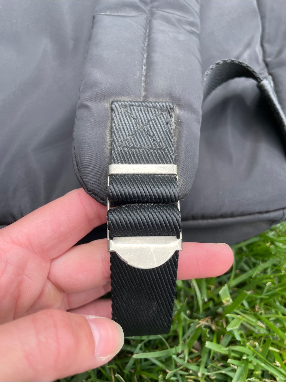 Steve Madden Athleisure Black Nylon Mini Backpack Silver Hardware - Picture 8 of 8